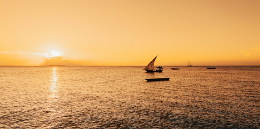 silhouette of sailboat