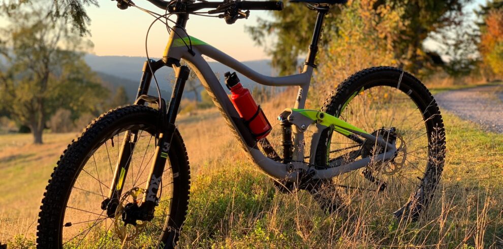 gray hardtail bike